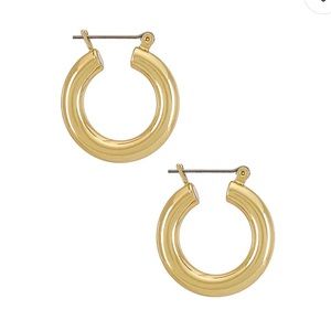 Luv Aj Baby Amalfi Tube Hoops Gold